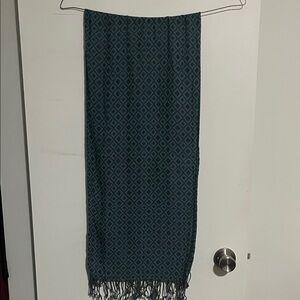 French Connection Blue Patterned Scarf